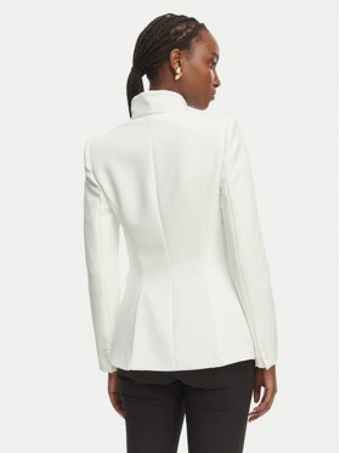 Elisabetta Franchi Marynarka GI-192-61E2-V490 Biały Regular Fit