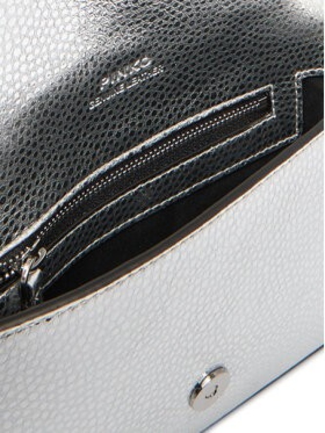 PINKO Torebka Love One Slouchy Baby AI 25-26 PCPL 105353 A2WD Srebrny