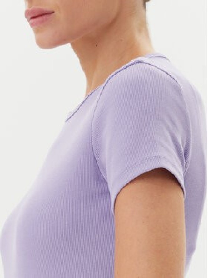 Tommy Jeans T-Shirt Essential DW0DW17383 Fioletowy Slim Fit