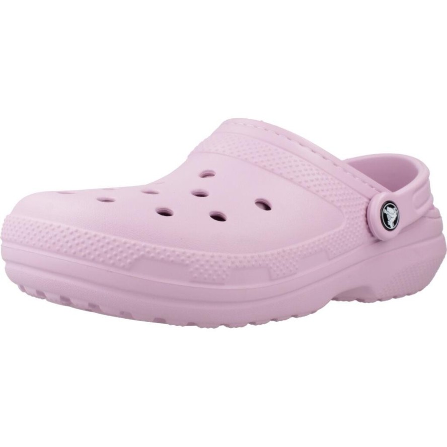 Sandały CROCS CLASSIC LINED CLOG Rose