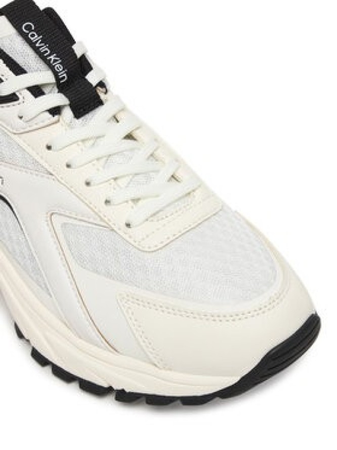 Calvin Klein Sneakersy Hike Run Ckstripe Mesh HW0HW03002 Biały