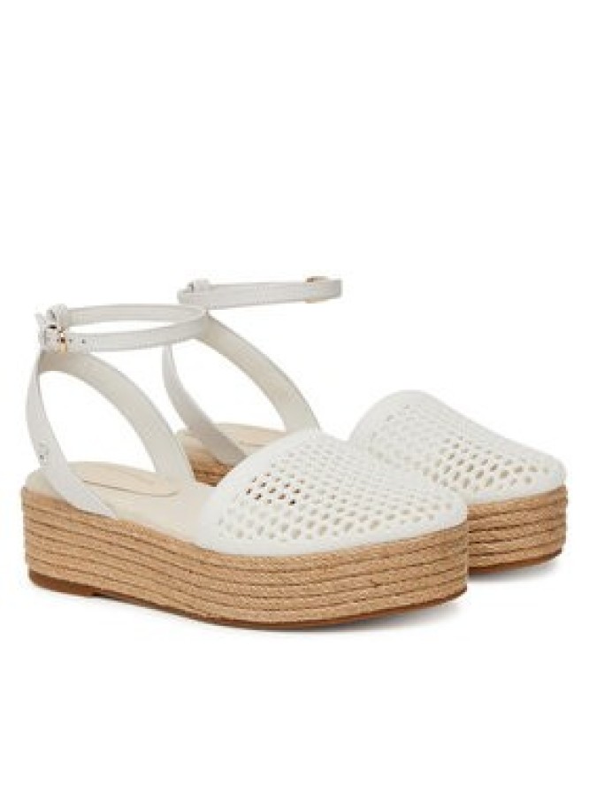 Tommy Hilfiger Espadryle Knit Mesh Espadrille Platform FW0FW08743 Biały