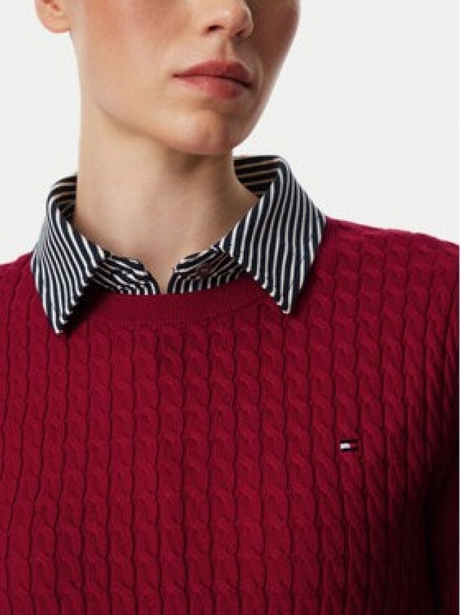 Tommy Hilfiger Sweter WW0WW44993 Czerwony Regular Fit