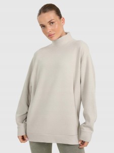 BLUZA DAMSKA DRESOWA 4F TRENINGOWA DO JOGI TFSWF589 KOLOR BEŻOWY