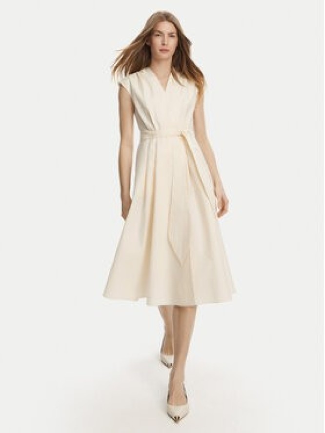 Marella Sukienka codzienna Ossola 2513221172 Écru Regular Fit