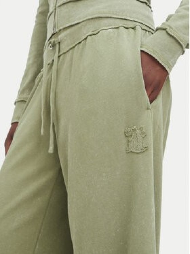 Juicy Couture Spodnie dresowe JCWBJ226321 Khaki Relaxed Fit