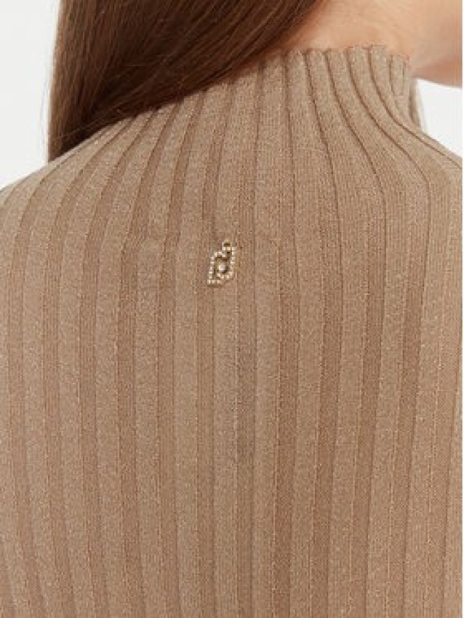 Liu Jo Sweter MF5389 MS46J Beżowy Slim Fit