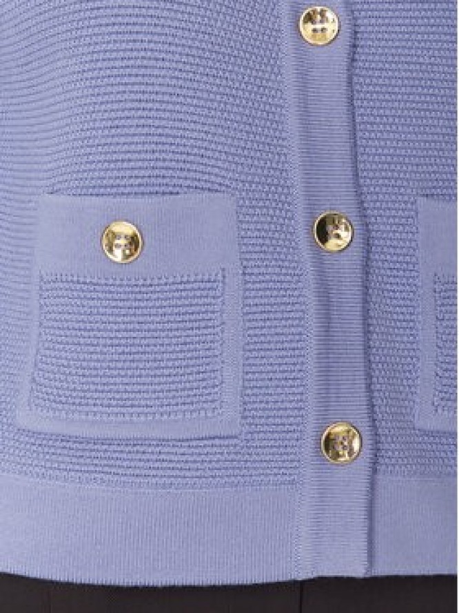 Luisa Spagnoli Kardigan Mandel 100023 Fioletowy Regular Fit