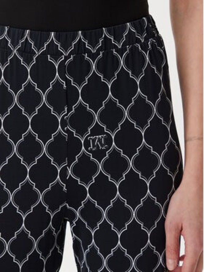 Max Mara Beachwear Spodnie dresowe 2516781039650 Czarny Regular Fit