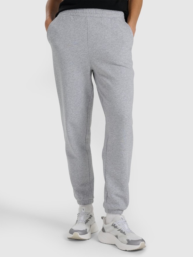 4F Spodnie dresowe joggery damskie - szare XS