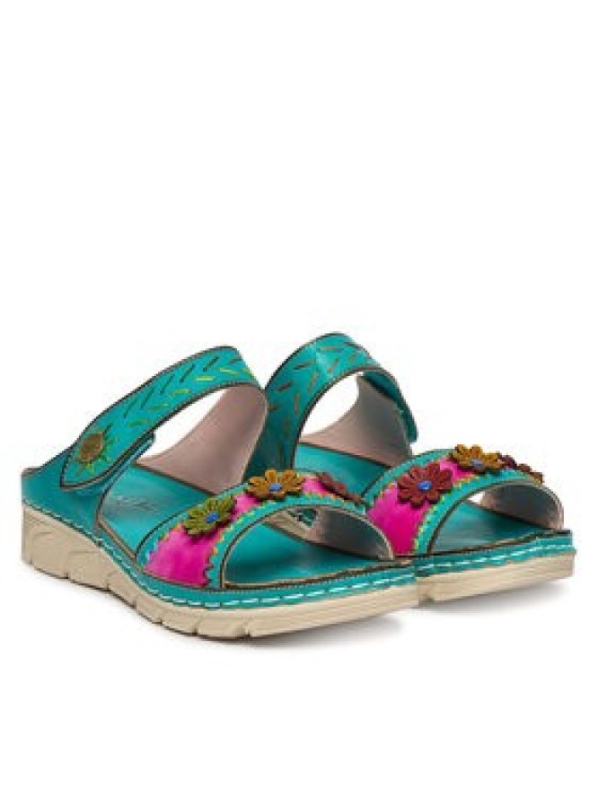 Laura Vita Klapki Dorry 13 Turkusowy