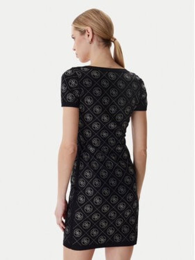 Guess Sukienka dzianinowa W6RK92 Z3JD2 Czarny Regular Fit