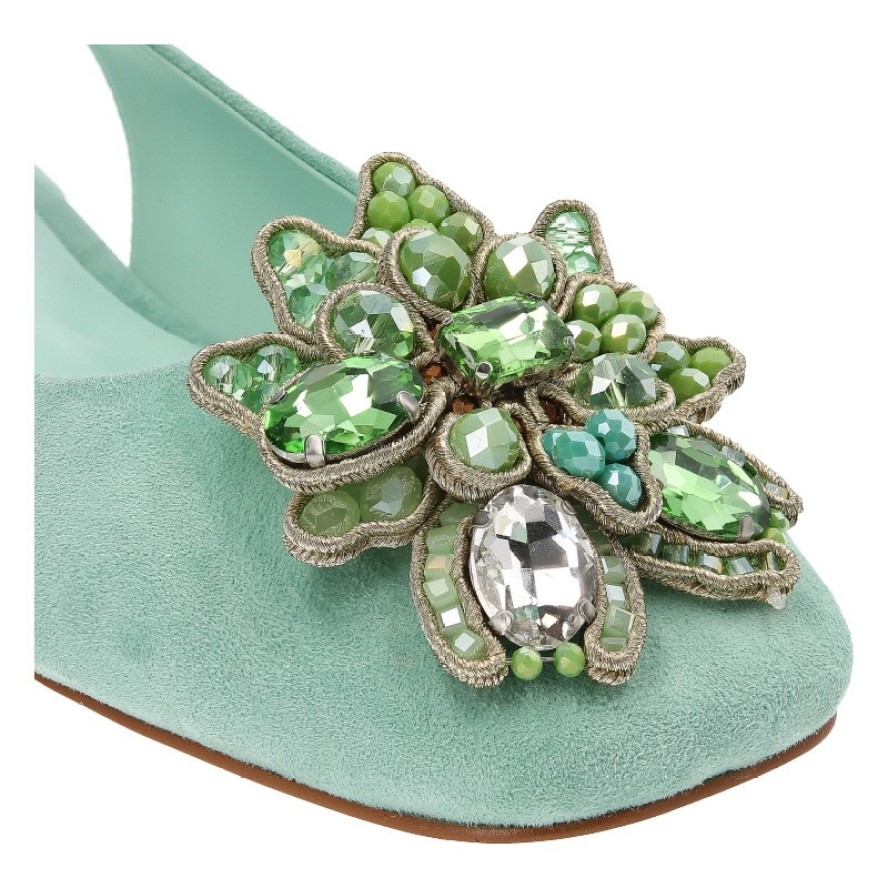 Zielone Sandały Alma En Pena Eleganckie Obuwie Damskie