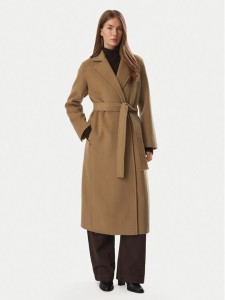MAX&Co. Płaszcz wełniany Olongrund 2626016033200 Brązowy jasny Regular Fit