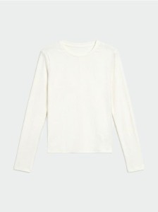 Koszulka z długimi rękawami - kremowy