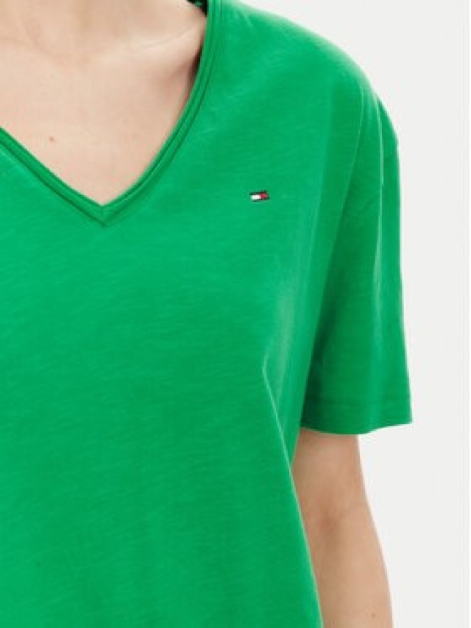 Tommy Hilfiger T-Shirt WW0WW43901 Zielony Relaxed Fit