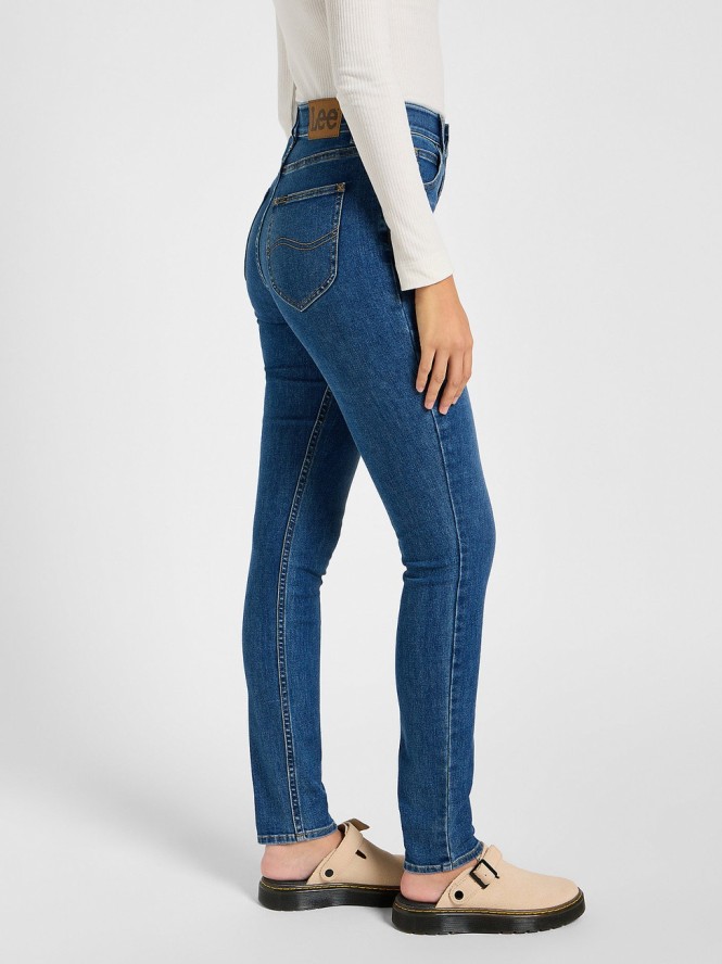 LEE DAMSKIE SPODNIE JEANSOWE LEE ULC SKINNY BLUE FORMAT 112357956