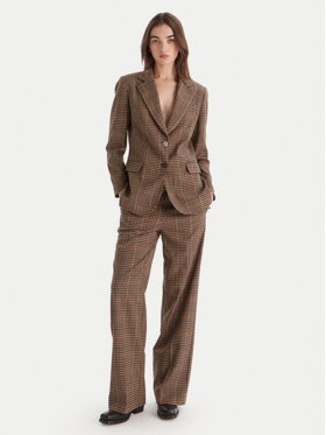 Liu Jo Spodnie materiałowe MF5349 T4335 Brązowy Regular Fit