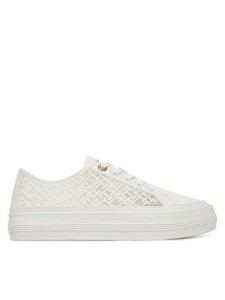 Tommy Hilfiger Sneakersy Vulc Embroidered Sneaker FW0FW08685 Biały