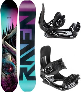Zestaw Deska snowboardowa Raven Dahlia Carbon + wiązania Croxer MP180