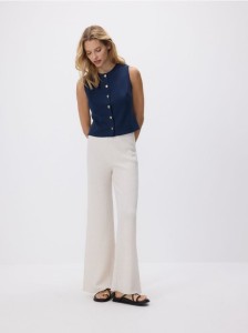 Kamizelka z ozdobnymi guzikami - granatowy