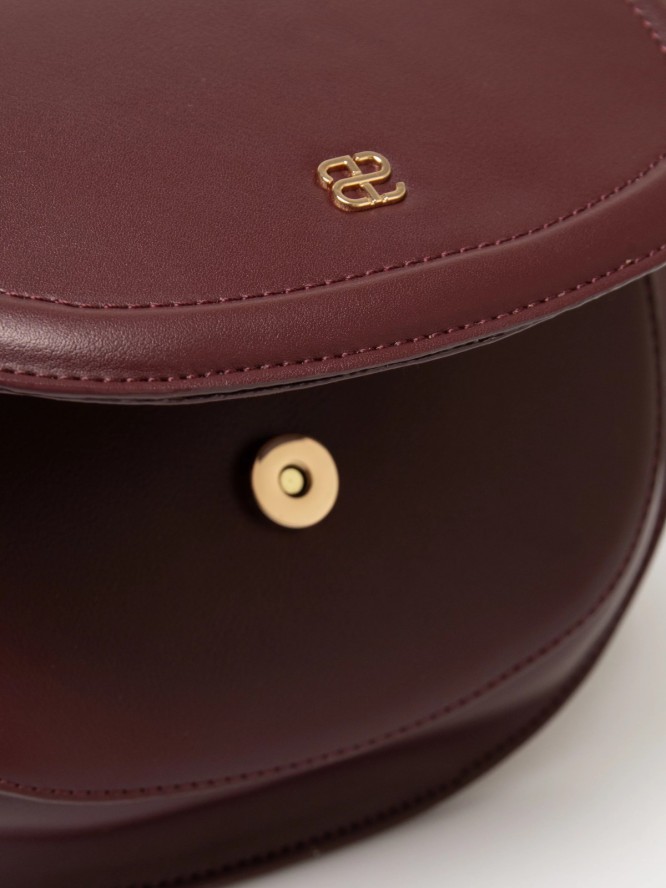 Torebka damska do ręki z dodatkowym paskiem bordowa Francisa 604