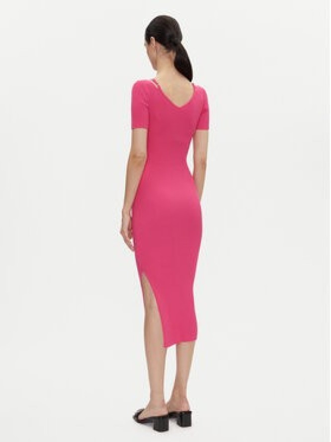 HUGO Sukienka dzianinowa Shaty 50538239 Różowy Slim Fit