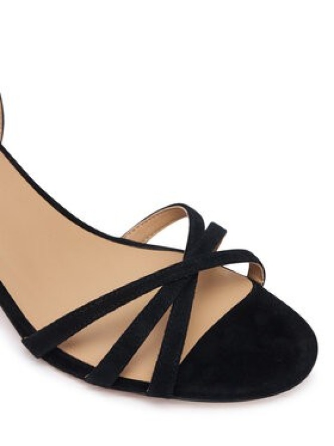 LAUREN RALPH LAUREN Sandały Kendyl Kitten 802P06395008 Czarny