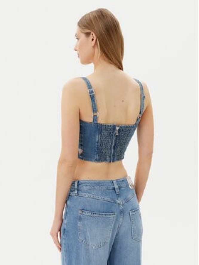 Guess Top W5GH86 D4H7C Niebieski Regular Fit