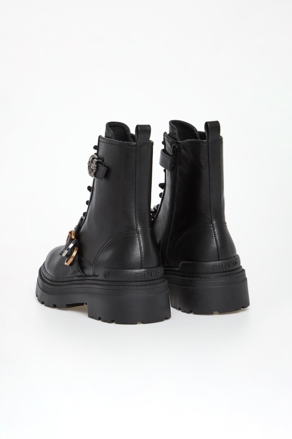 Trapery damskie skórzane Mia 19 PINKO