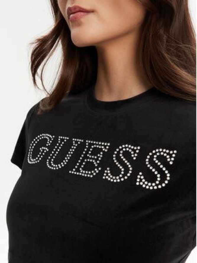 Guess T-Shirt V3BI01 K0232 Czarny Regular Fit