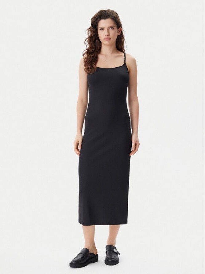 Calvin Klein Jeans Sukienka letnia Logo J20J225288 Czarny Slim Fit