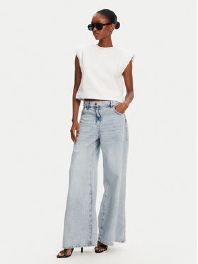 Patrizia Pepe Jeansy 2P1697/D070-CA61 Niebieski Wide Leg