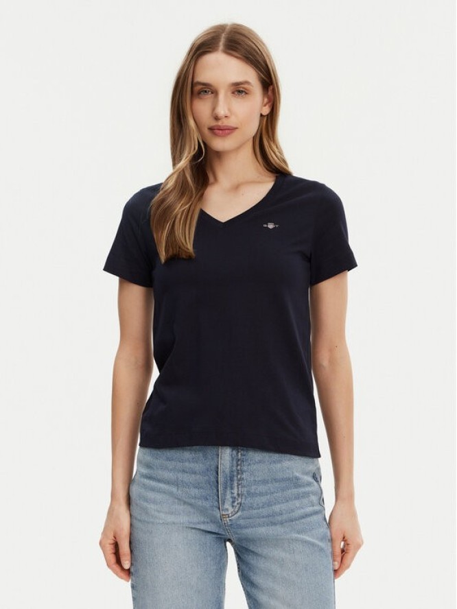 Gant T-Shirt Shield 4200750 Granatowy Regular Fit