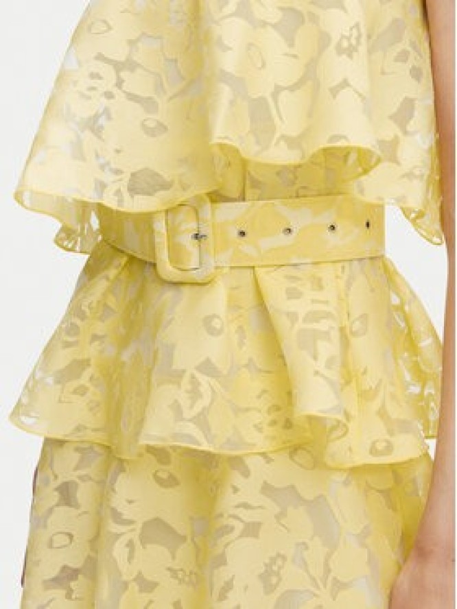 ACCESS FASHION Sukienka wieczorowa 63-3388-0291 Żółty Regular Fit