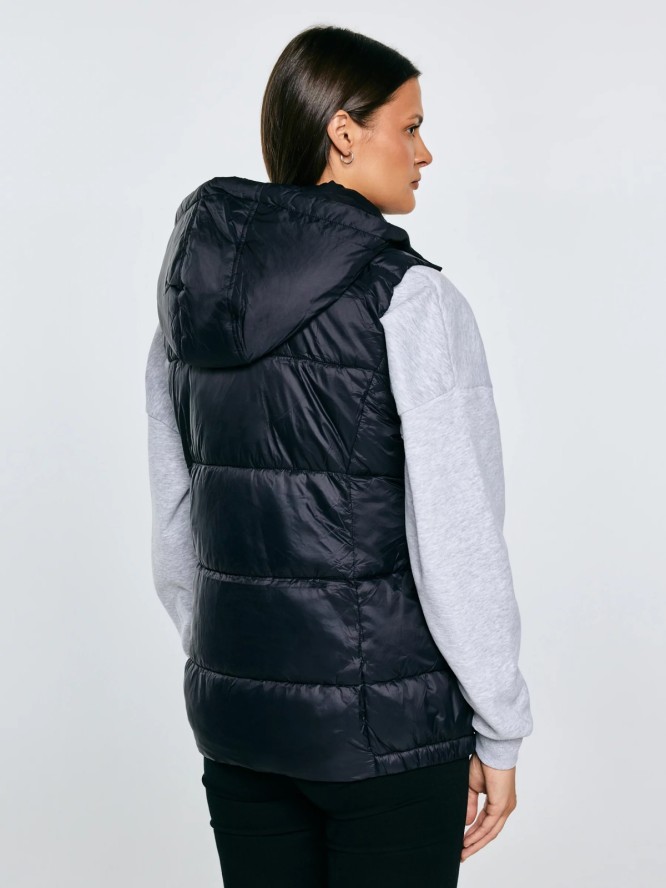 Kamizelka damska pikowana czarna Pixana 906