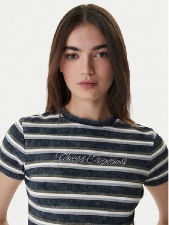 Guess T-Shirt W6RI41 J1314 Granatowy Regular Fit