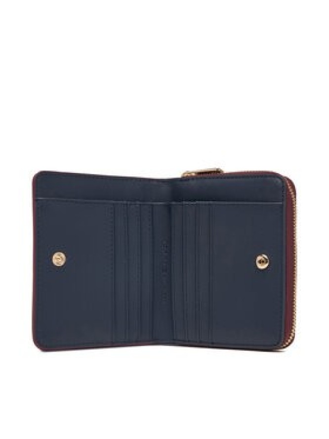 Tommy Hilfiger Portfel Th Icon Med Za Flap AW0AW17742 Bordowy
