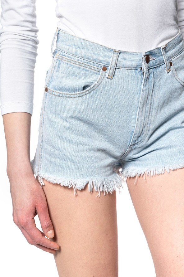 DAMSKIE SHORTY JEANSOWE WRANGLER FESTIVAL SHORT BLUE BALLAD W26FWPXA3 112128034