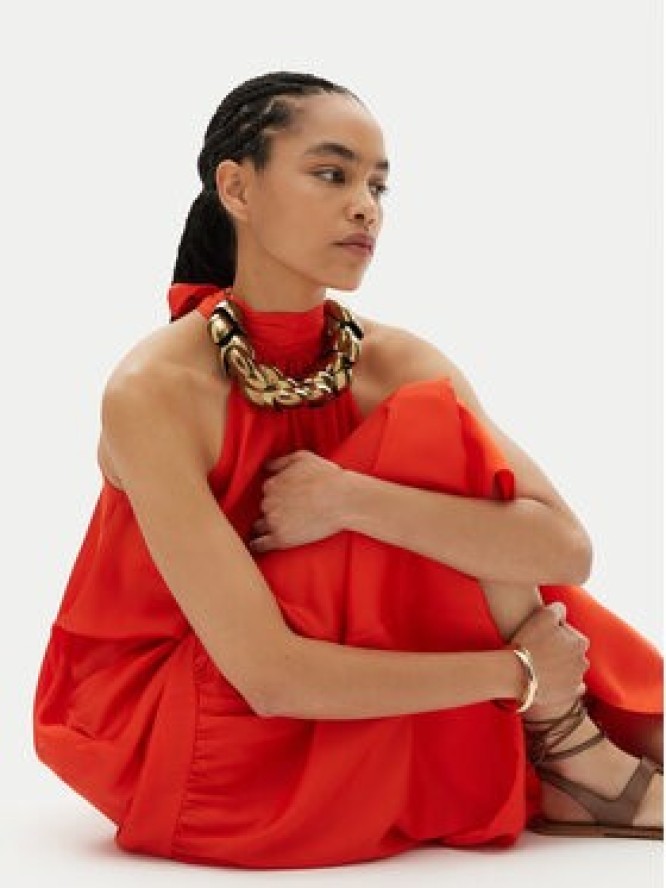 Liu Jo Sukienka wieczorowa WA5393 T5973 Pomarańczowy Regular Fit