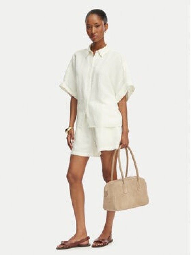 BOSS Koszula C_Bisenas 50559261 Kremowy Regular Fit