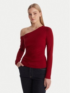 Guess Bluzka W6RP02 KC1J2 Czerwony Regular Fit