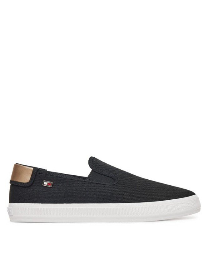Tommy Hilfiger Tenisówki Vulc Canvas Slip-On Sneaker FW0FW08645 Czarny