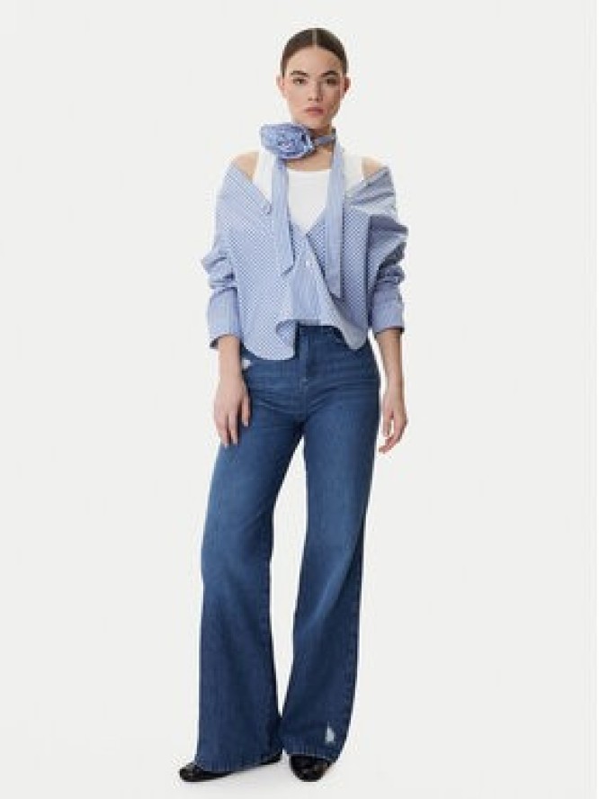Marella Jeansy 2613181014 Niebieski Wide Leg