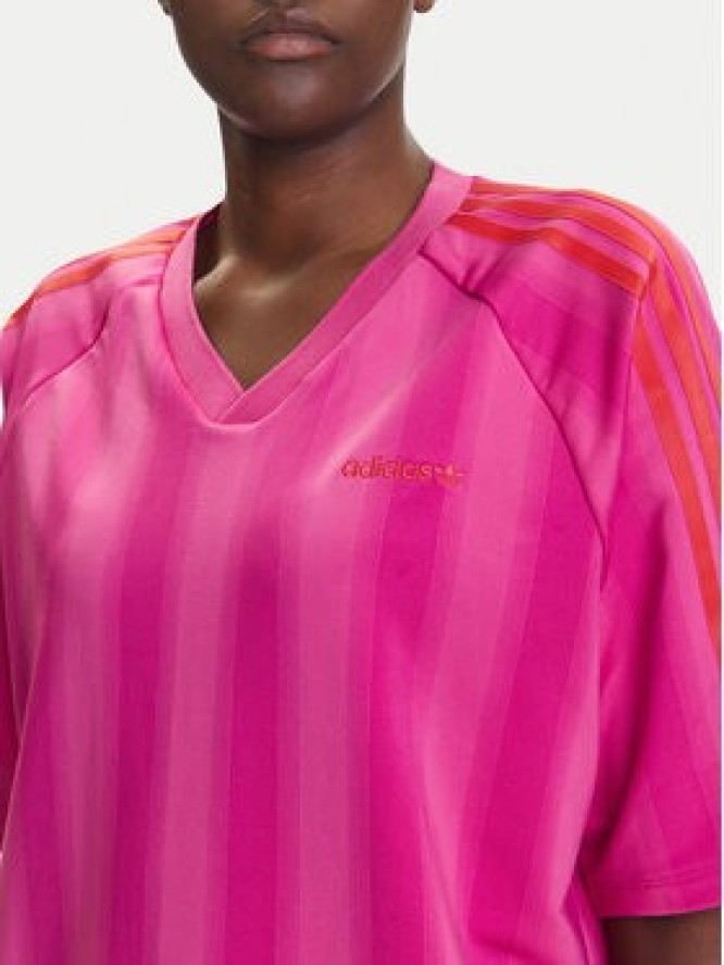adidas T-Shirt Linear JW6021 Różowy Oversize