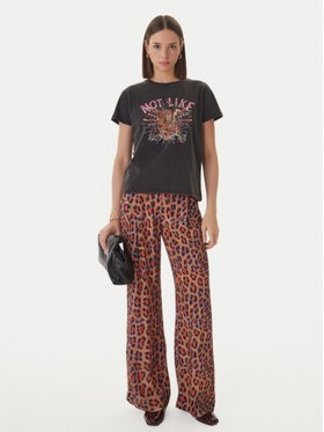 LOLA CASADEMUNT T-Shirt MS2615050 Czarny Regular Fit