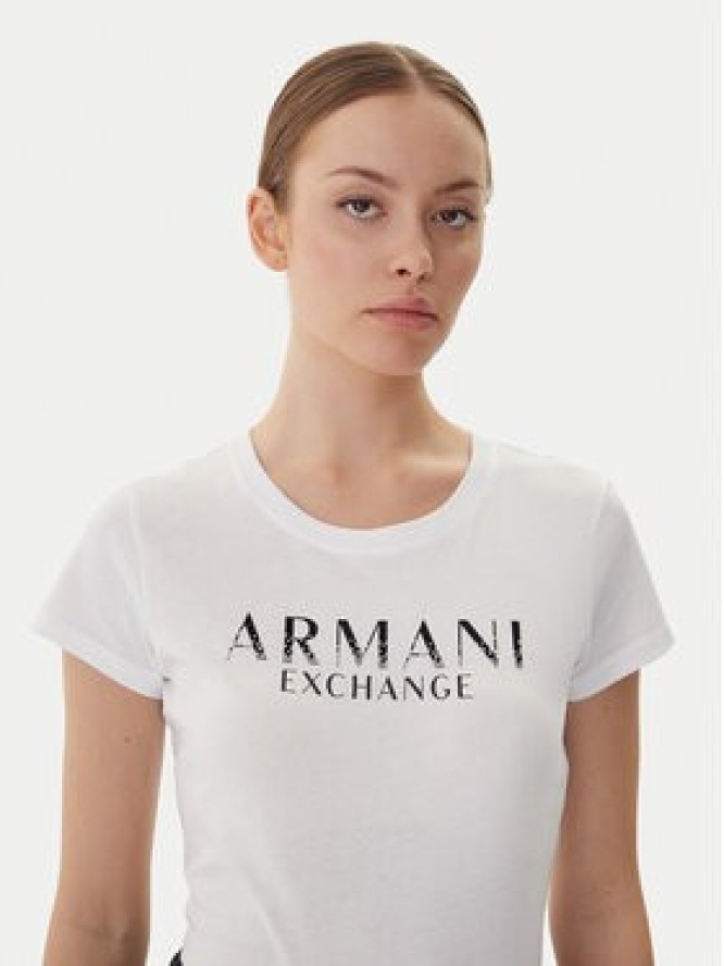 Armani Exchange T-Shirt XW001351 AF17172 U0002 Biały Slim Fit
