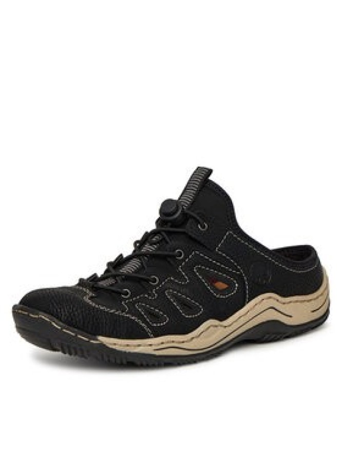 Rieker Klapki L0567-00 Czarny