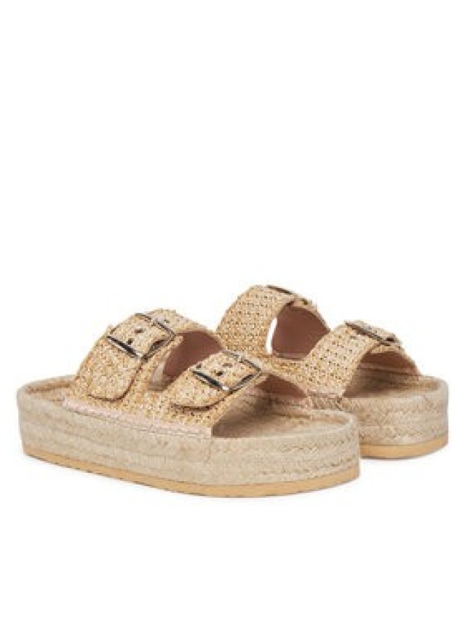 LOVE MOSCHINO Espadryle JA28393G0MJQ0107 Beżowy