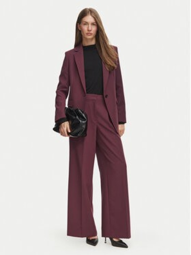 BOSS Marynarka C_Jabla3 50580309 Bordowy Regular Fit